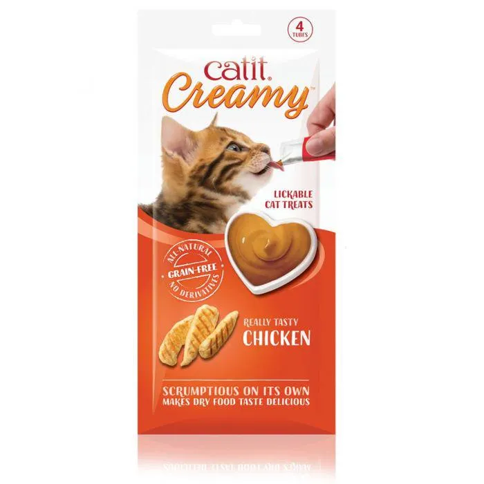 Catit Creamy Treats Chicken - 4x10g