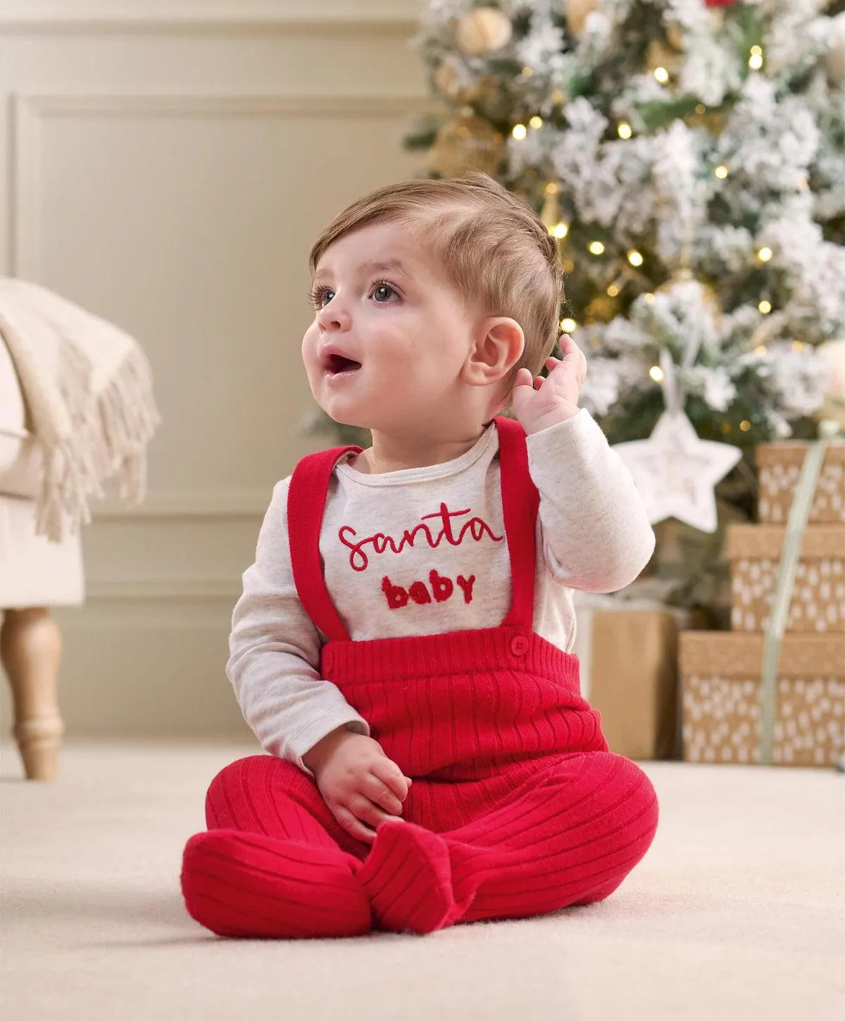 Christmas Bodysuit & Dungaree Set