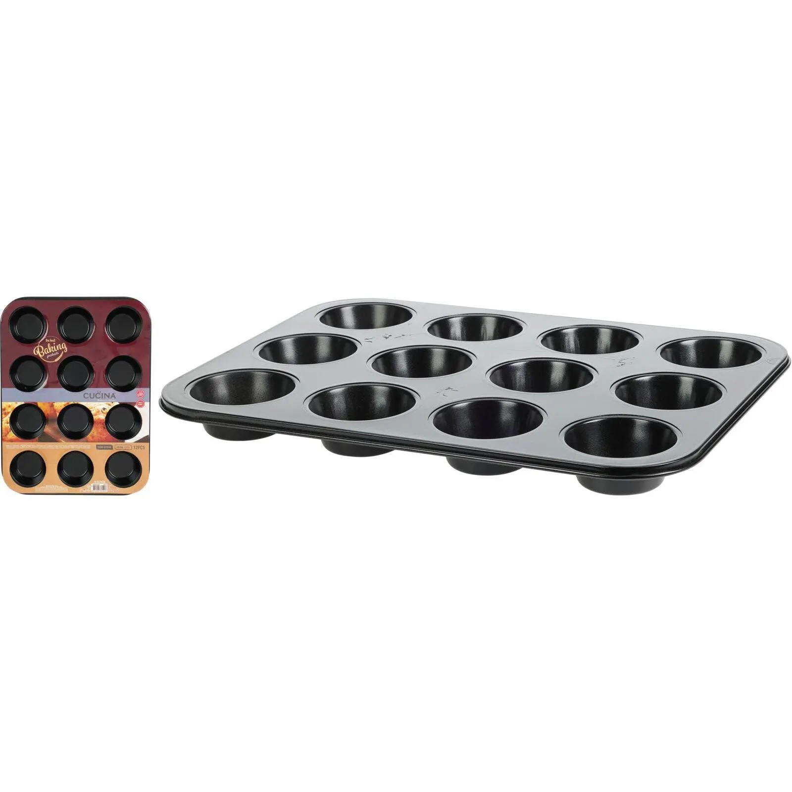 12 Cup Muffin Tin Non Stick