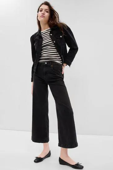 High Waisted Ankle Jeans with Washwell