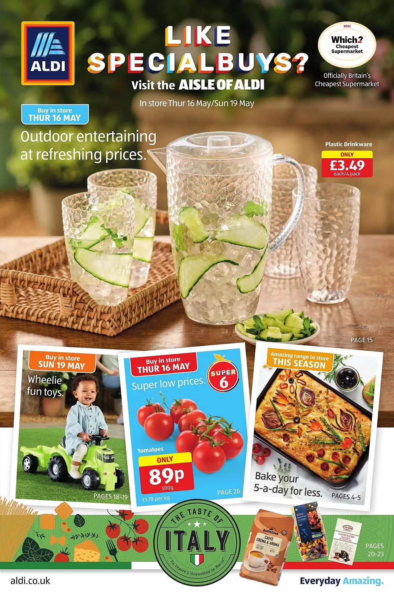 Aldi leaflet from 16 May to 19 May 2024 - Catalogue Page 1