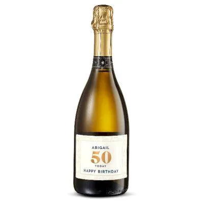 Personalised Prosecco 50th Birthday 75cl