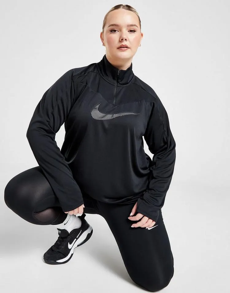 Nike Plus Size Swoosh 1/4 Zip Top