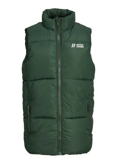 Jack & Jones Junior Green Max Gilet (6-16yrs) - Age 6 Years