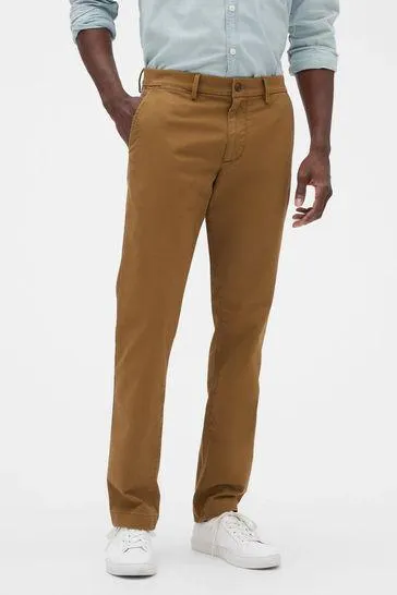 Essential Chinos in Slim Fit with Washwell