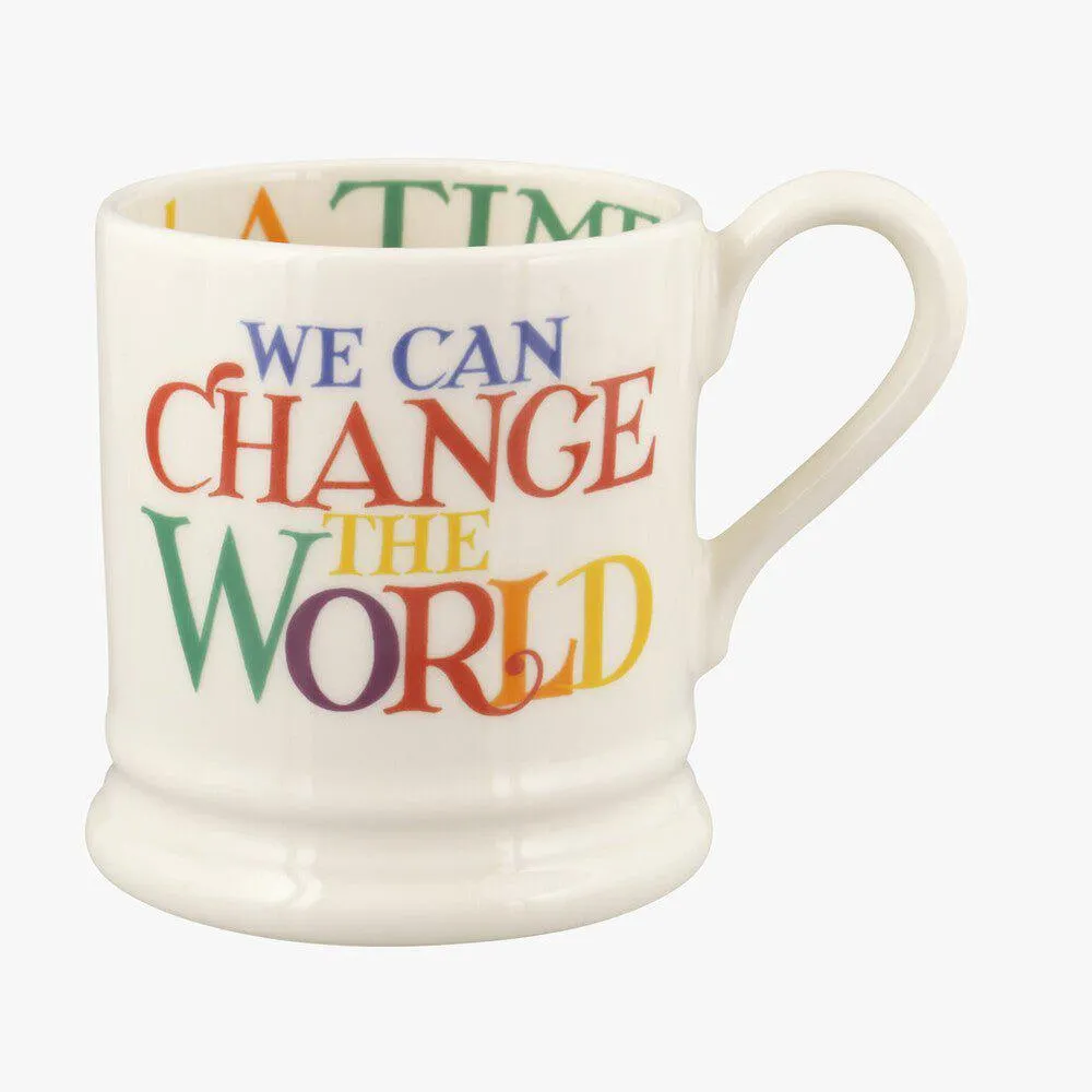Seconds Rainbow Toast Change The World 1/2 Pint Mug