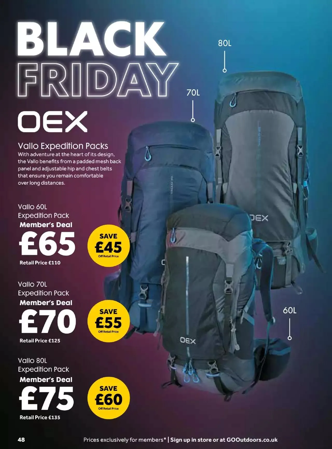 GO Outdoors Black Friday from 13 November to 20 November 2023 - Catalogue Page 48