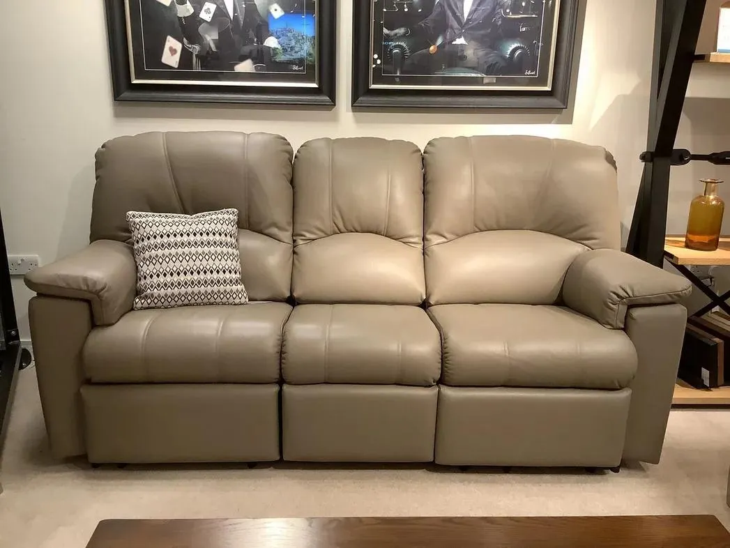 Chloe 3 Seater Manual Recliner Sofa.