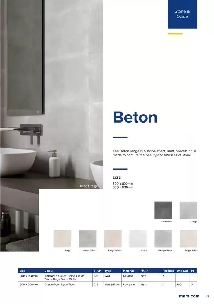 Tile Collection from 14 January to 31 May 2025 - Catalogue Page 31