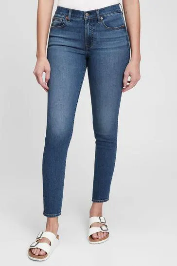 Mid Rise True Skinny Jeans