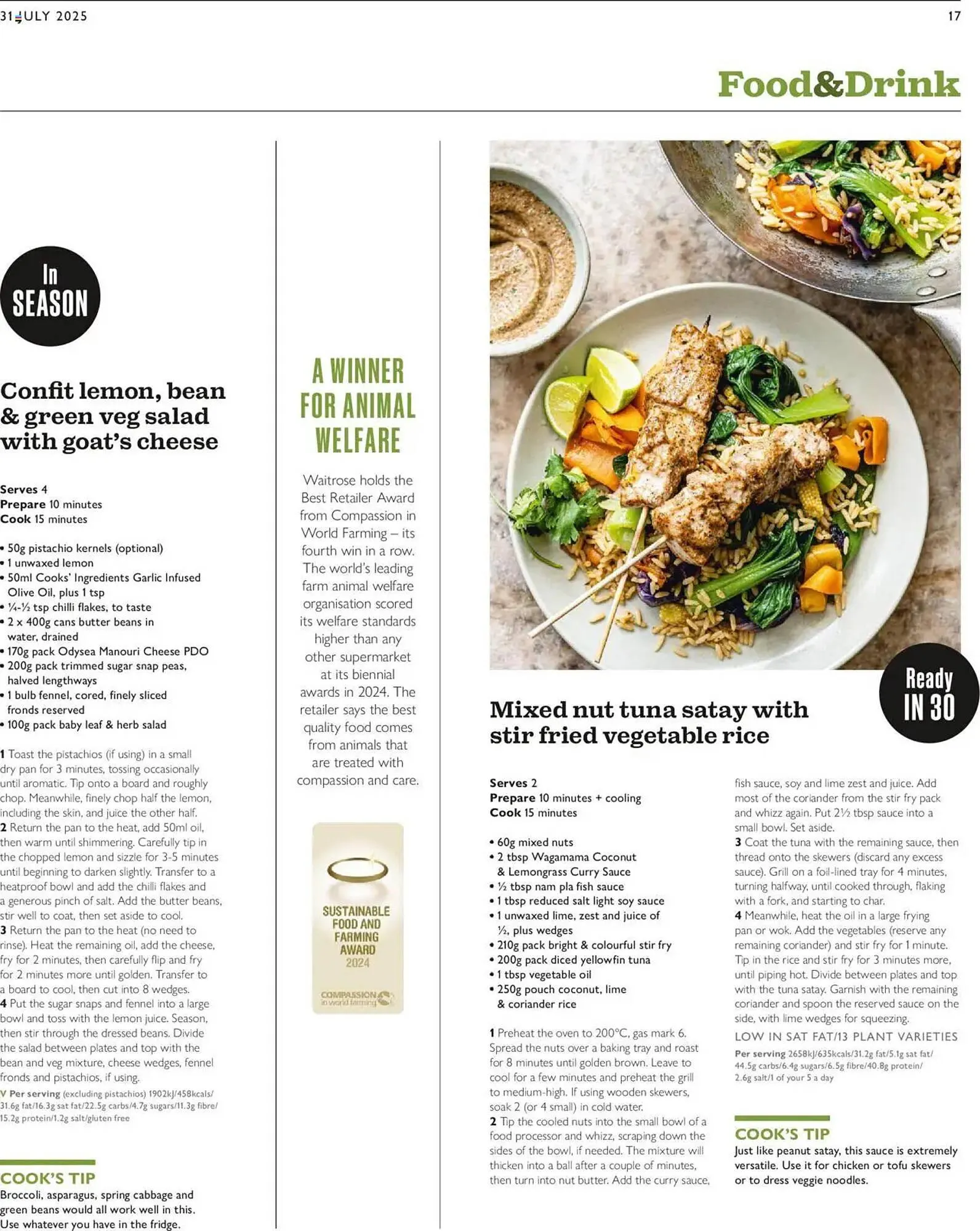 Waitrose leaflet from 31 July to 7 August 2025 - Catalogue Page 17