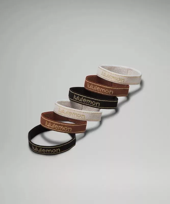 Flat Hair Elastics 6 Pack