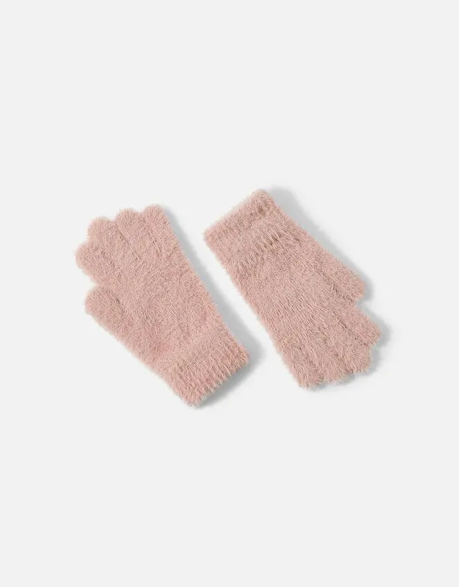 Super-Stretch Fluffy Knit Gloves