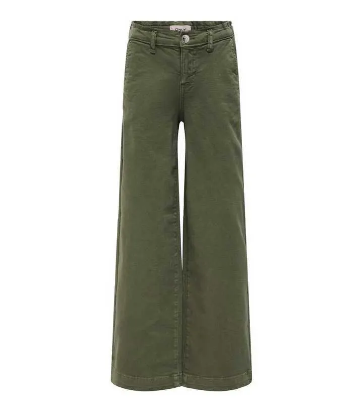 KIDS ONLY Khaki Denim Wide Leg Trousers