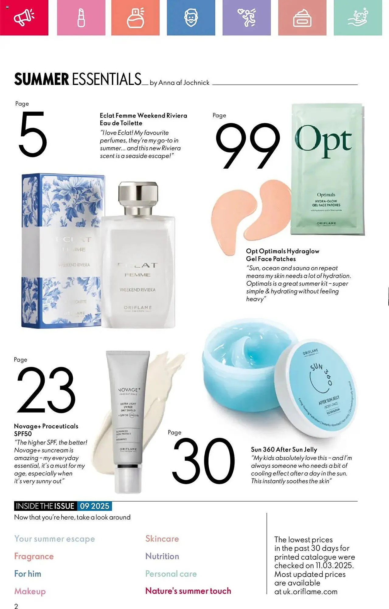 Oriflame leaflet from 19 June to 9 July 2025 - Catalogue Page 2