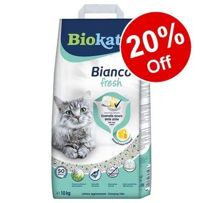10kg Biokat's Bianco Fresh Cat Litter - 20% Off!*