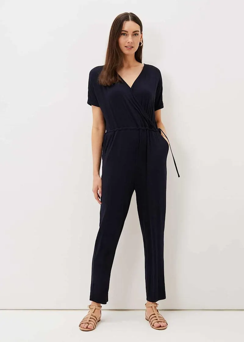 Lyla Jersey Wrap Front Jumpsuit