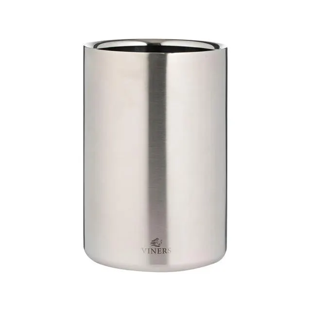 Viners Barware Silver Double Wall Wine Cooler, 1.3L