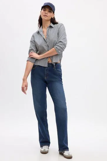 Mid Rise Organic Cotton 90s Loose Washwell Jeans