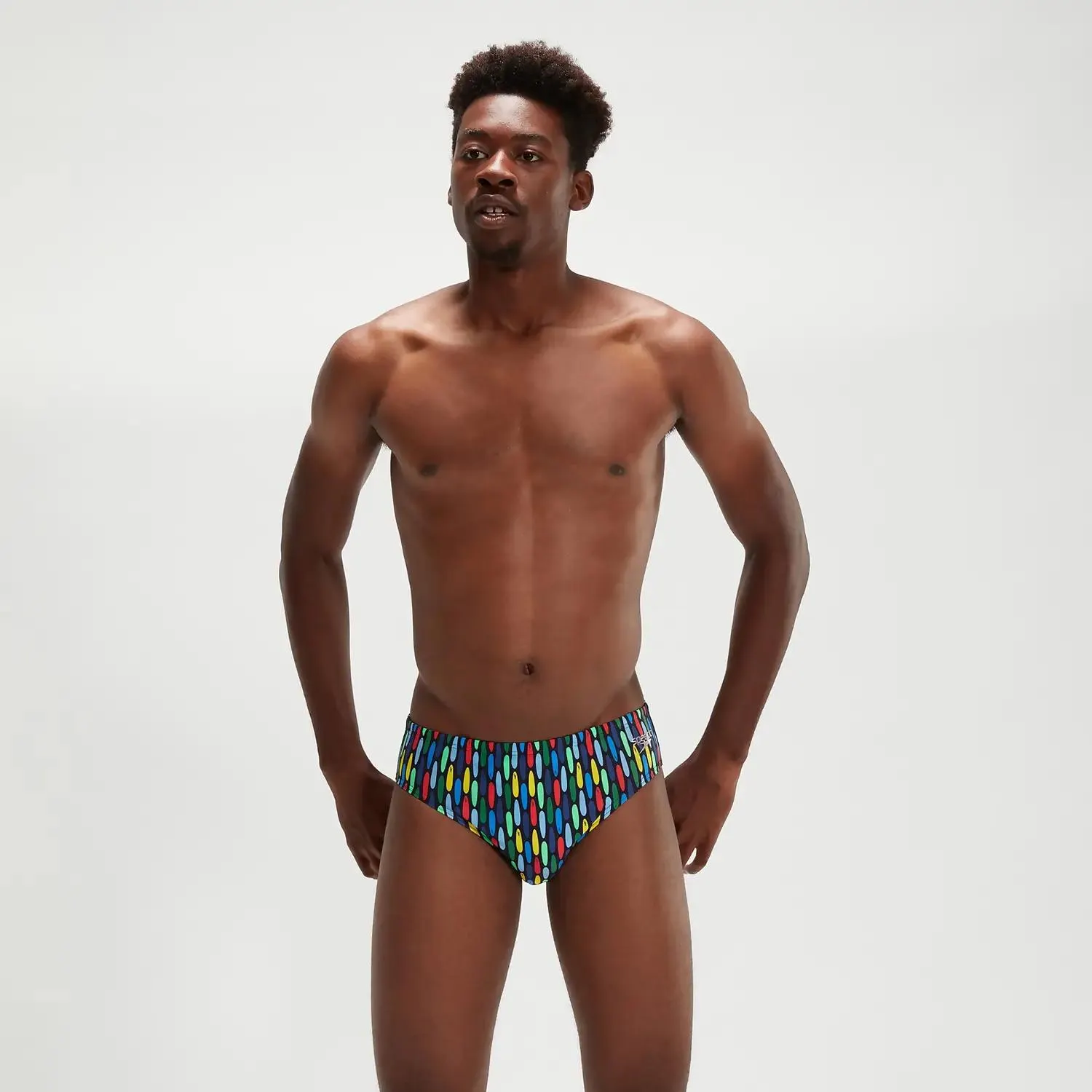 Men's 8cm Club Training Brief Navy/Red