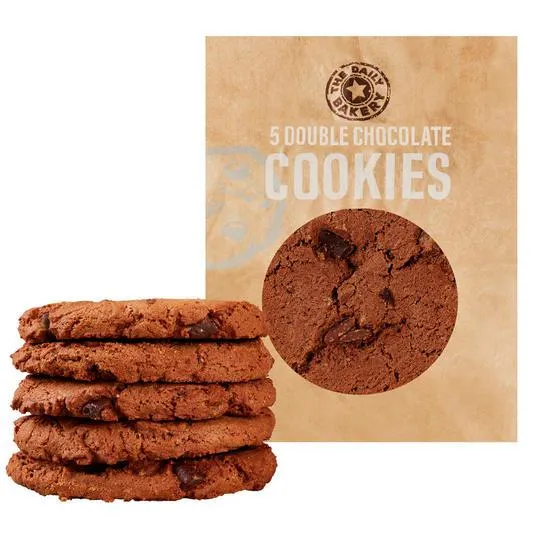 The Daily Bakery 5pk Double Chocolate Cookies