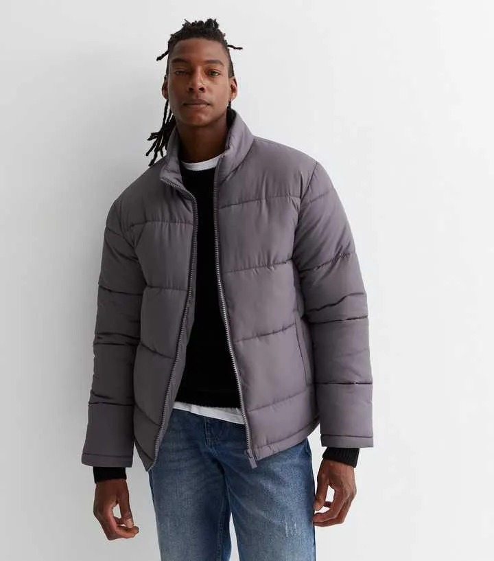 Dark Grey Puffer Jacket