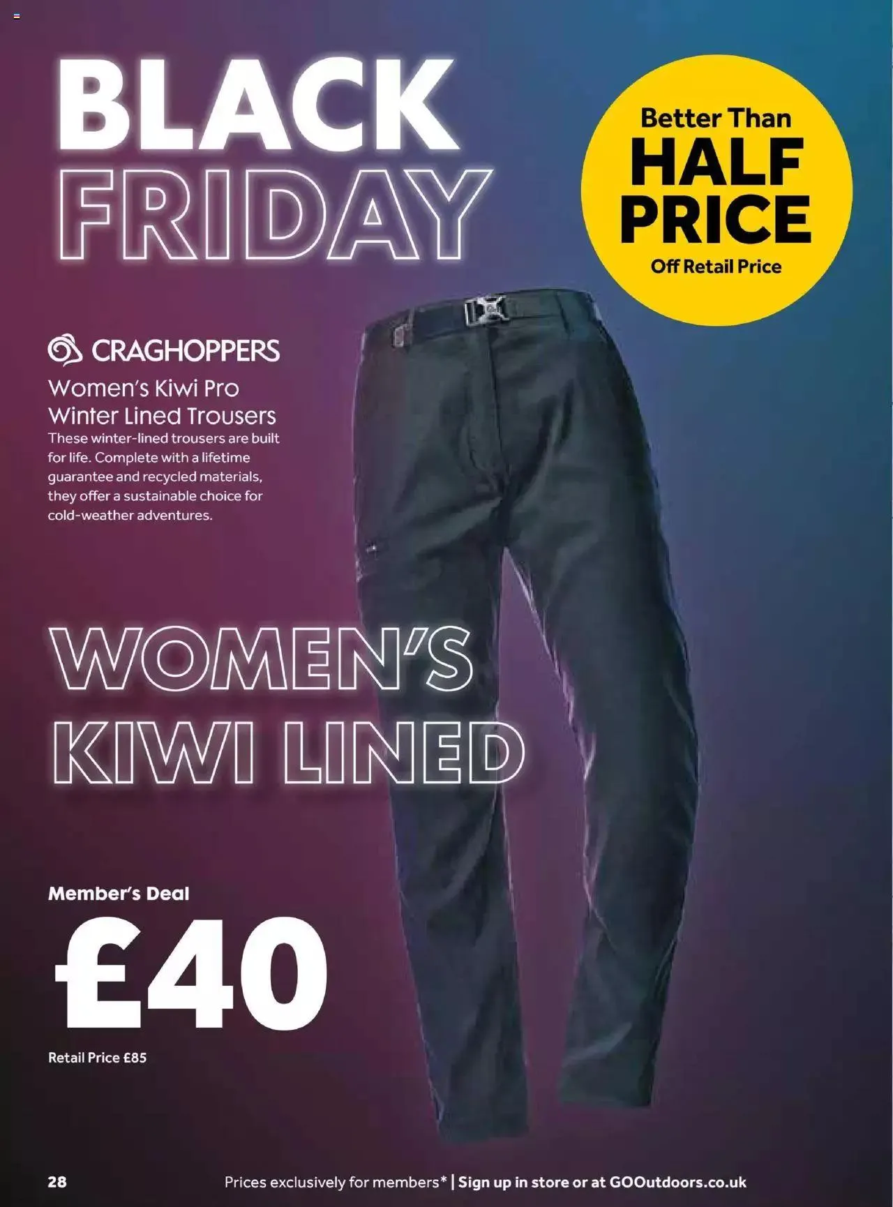 GO Outdoors Black Friday from 13 November to 20 November 2023 - Catalogue Page 28