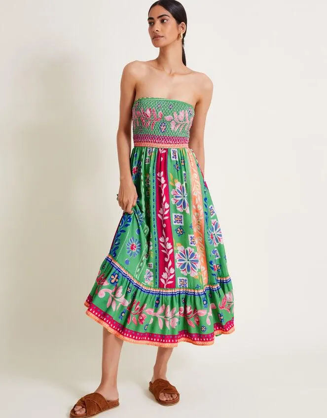 Poppie Bandeau Dress Green