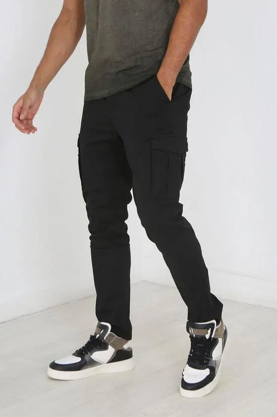 'Clarkson' Cargo Style Chino Trousers