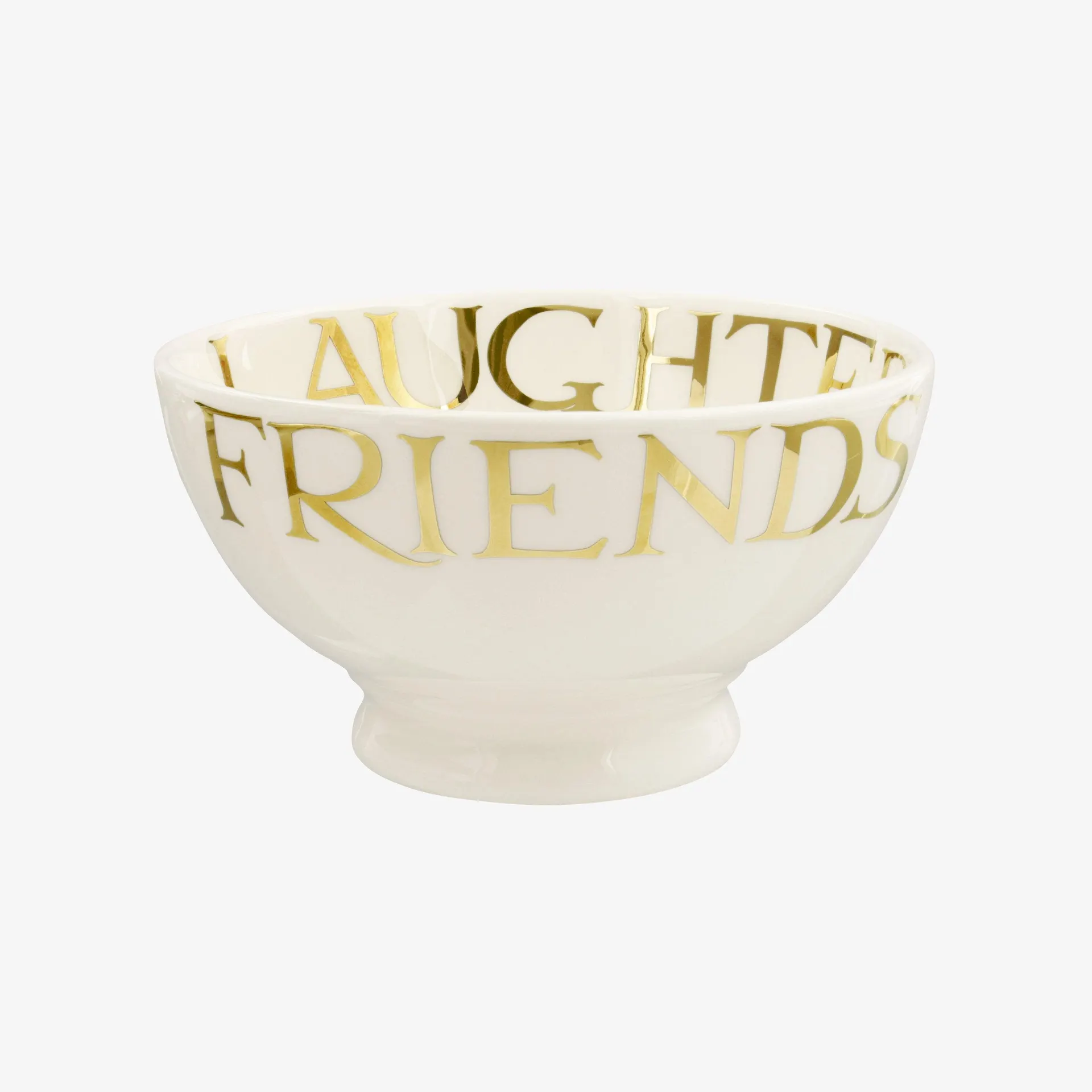 Gold Toast Friends & Family French Bowl