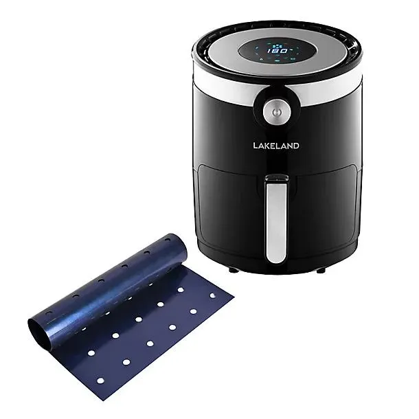 Lakeland 3L Digital Crisp Air Fryer and Non-Stick Liner Bundle