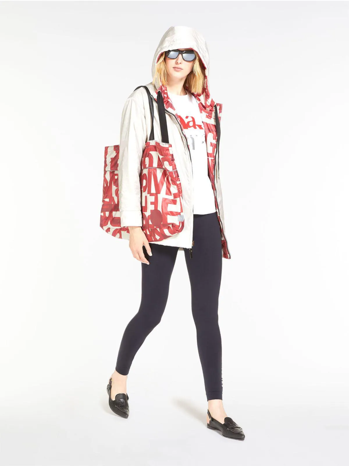 Reversible water-repellent canvas sweatshirt