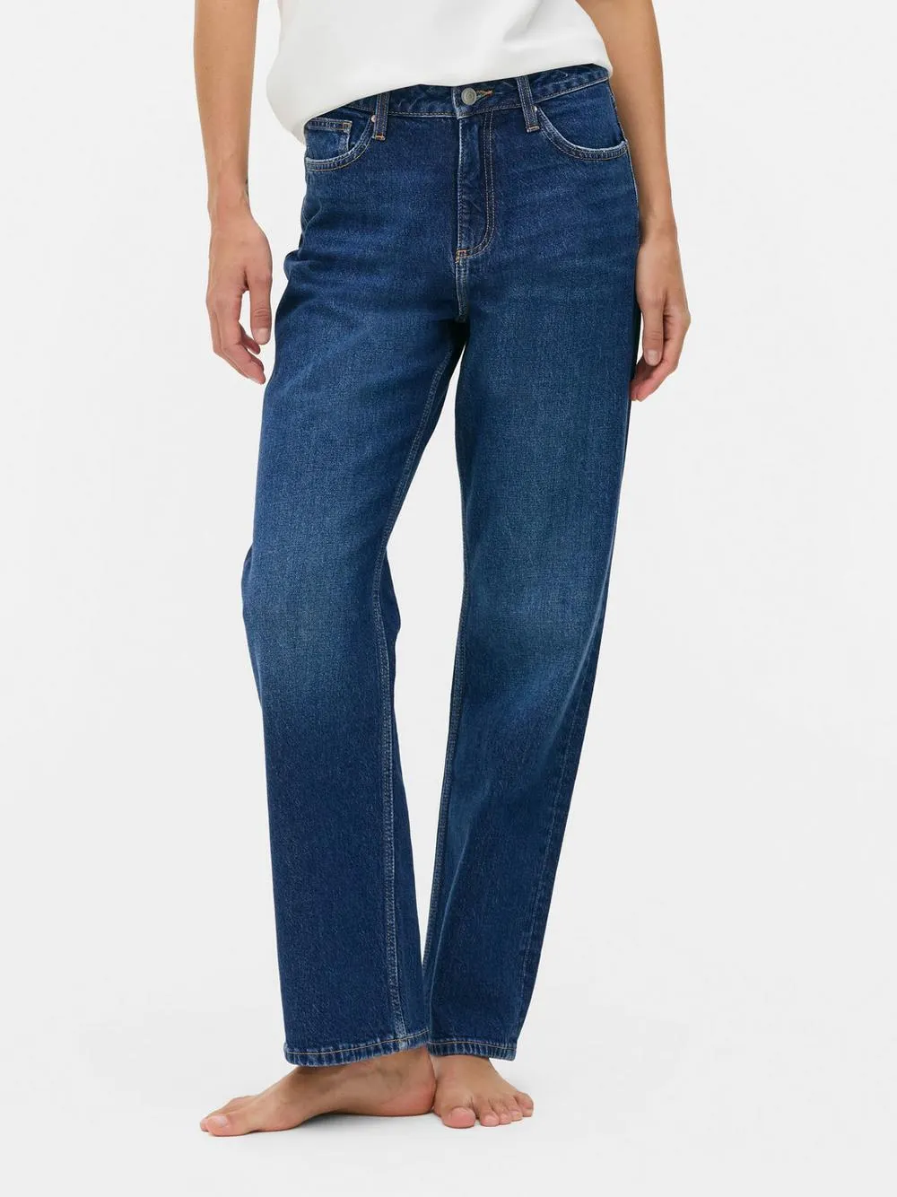 High-Waisted Straight Leg Jeans | Short - Long Lengths