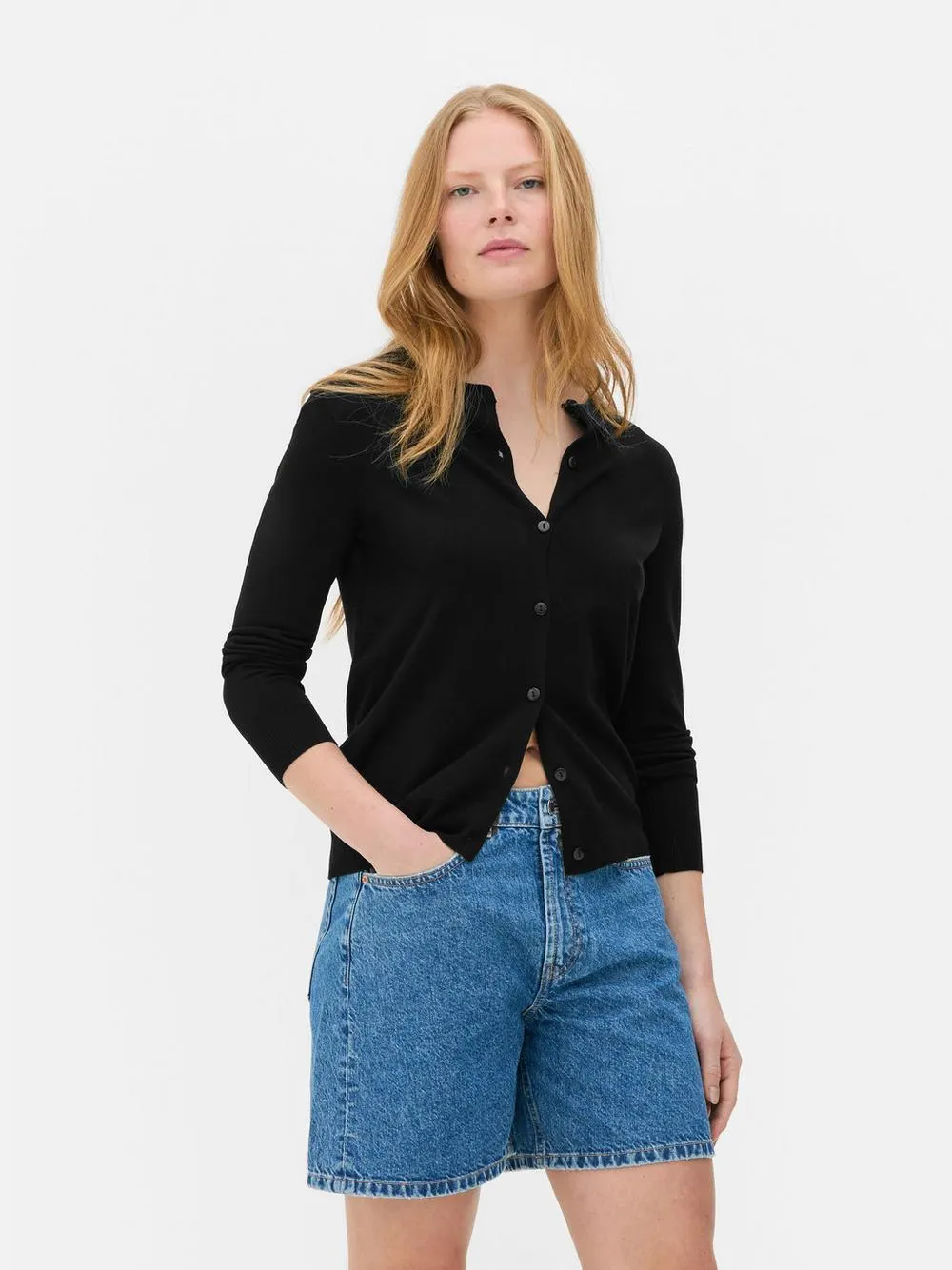 Crew Neck Cardigan