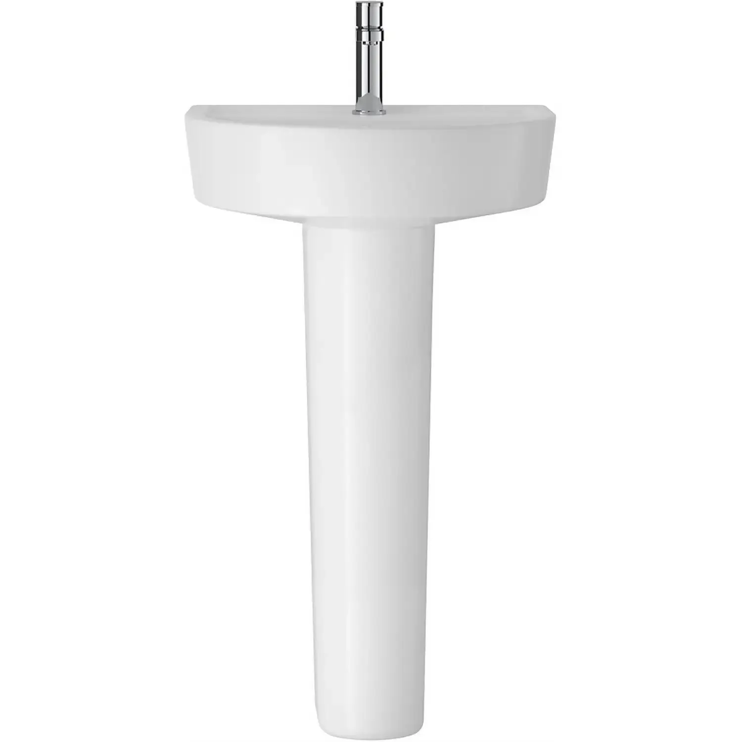 Balterley Mila 1 Tap Hole Basin and Full Pedestal - 420mm