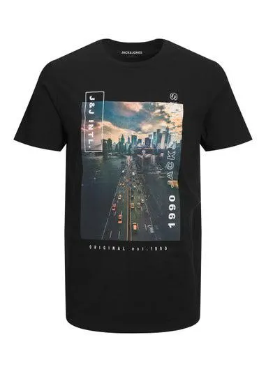 Jack & Jones Junior Black Gartdener T-Shirt - Age 6 Years