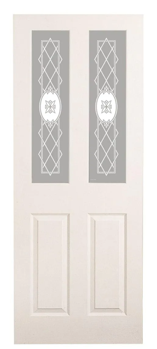 Wickes Chester White Glazed Grained Moulded 4 Panel Internal Door - 1981 x 838mm