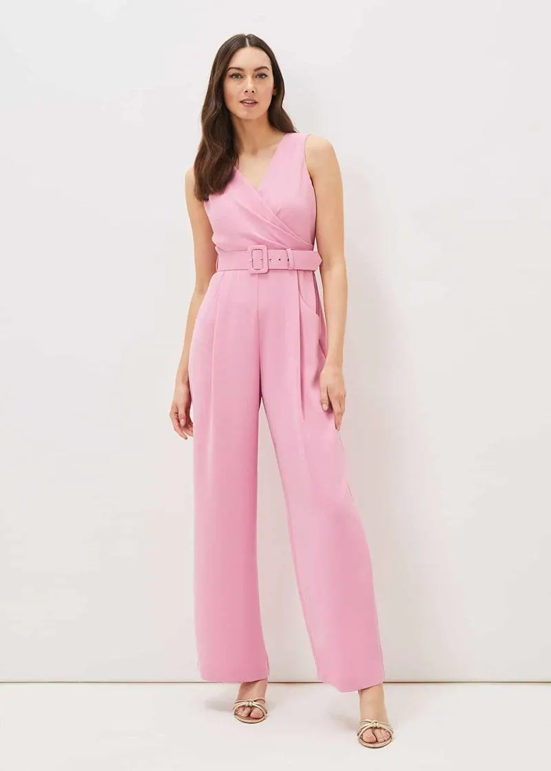 Lissia Pink Wide Leg Jumpsuit