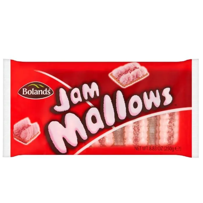 Bolands Jam Mallows, 250g