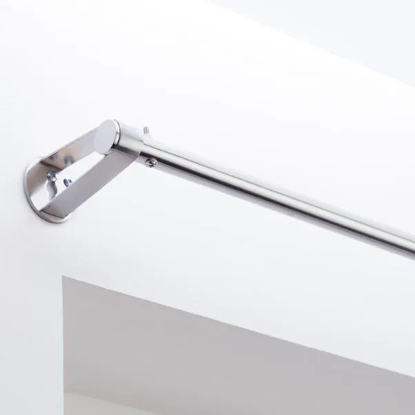 Curve Bracket Extendable Metal Eyelet Curtain Pole