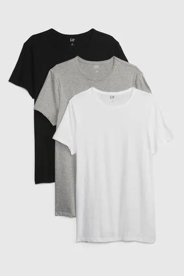 Classic Short Sleeve Crewneck T-Shirt 3-Pack