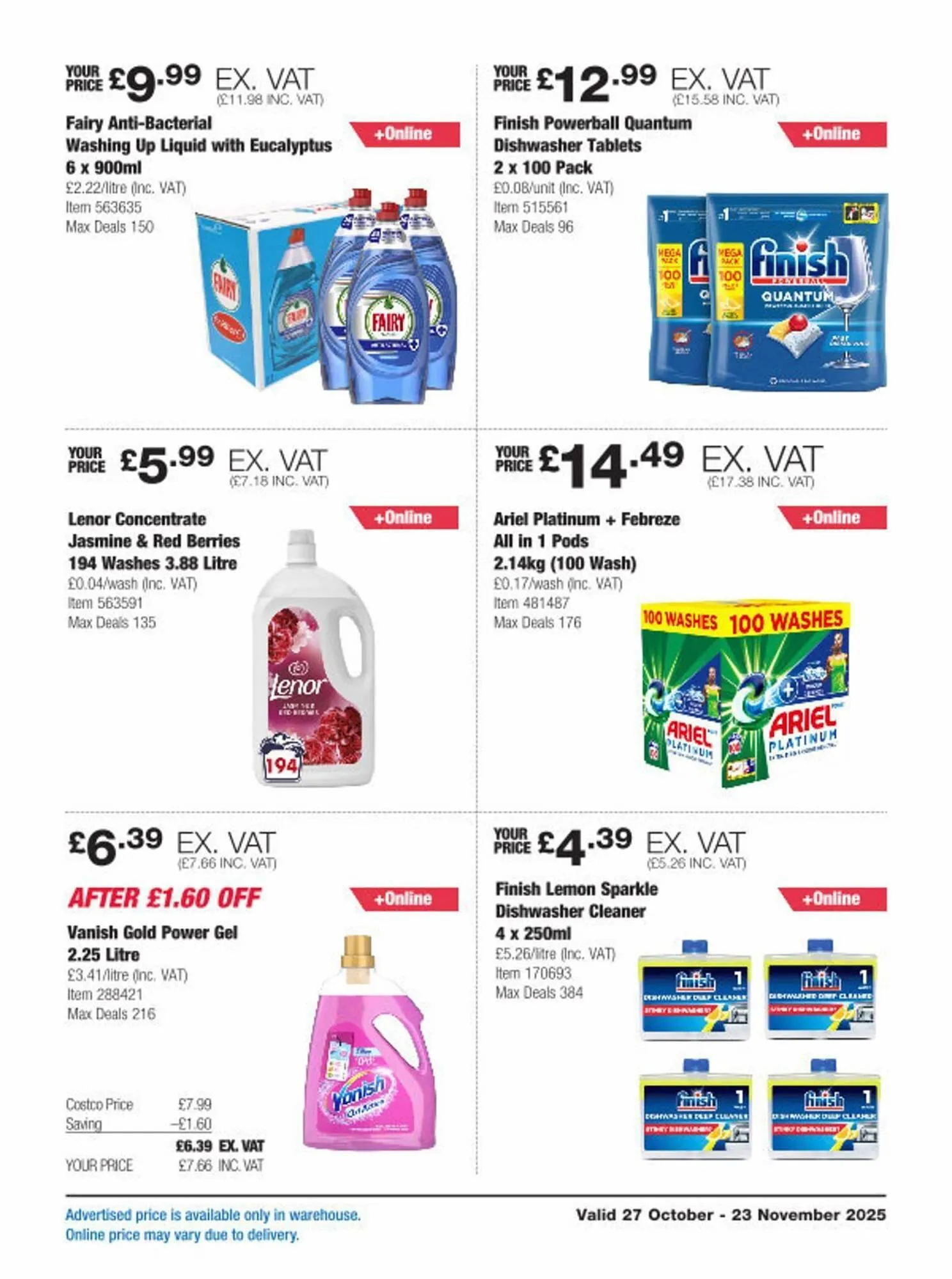 Costco leaflet from 27 October to 23 November 2025 - Catalogue Page 22