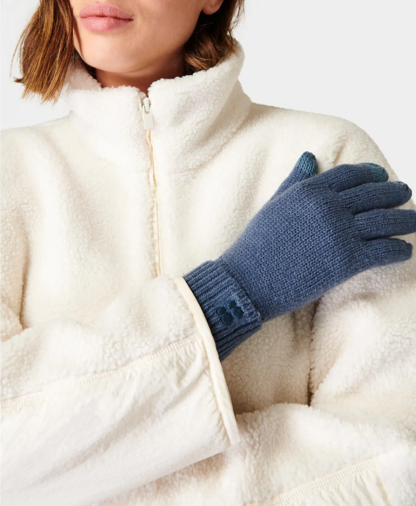 Ribbed Knit Gloves