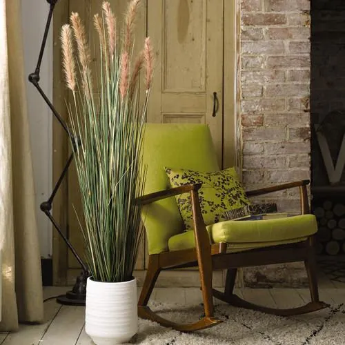 4ft Ornamental Grass in Medium Terracotta Vase