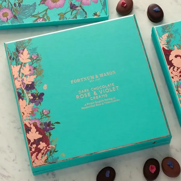 Dark Chocolate Rose & Violet Creams, 475g
