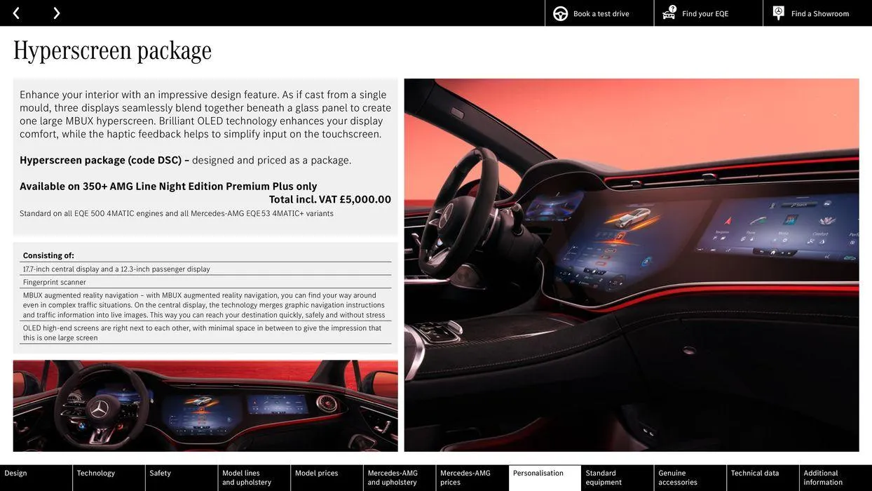 Mercedes Benz EQE Saloon from 31 August to 31 August 2025 - Catalogue Page 52