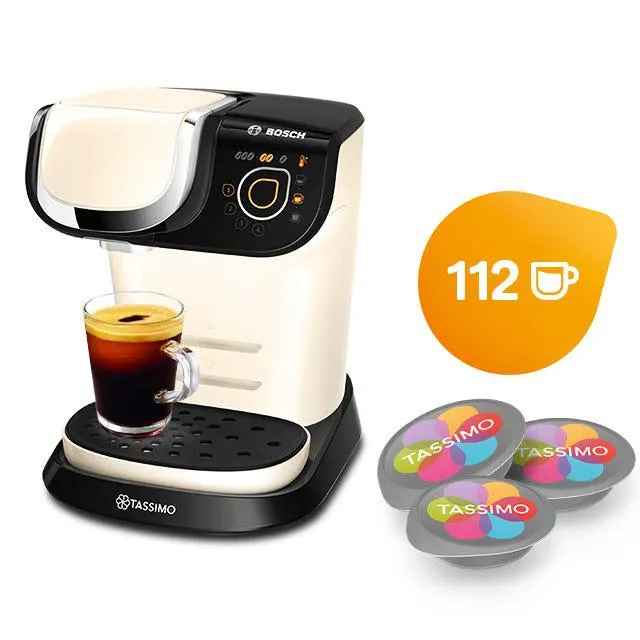 My Way Cream Coffee Machine & Coffee Capsule Selection