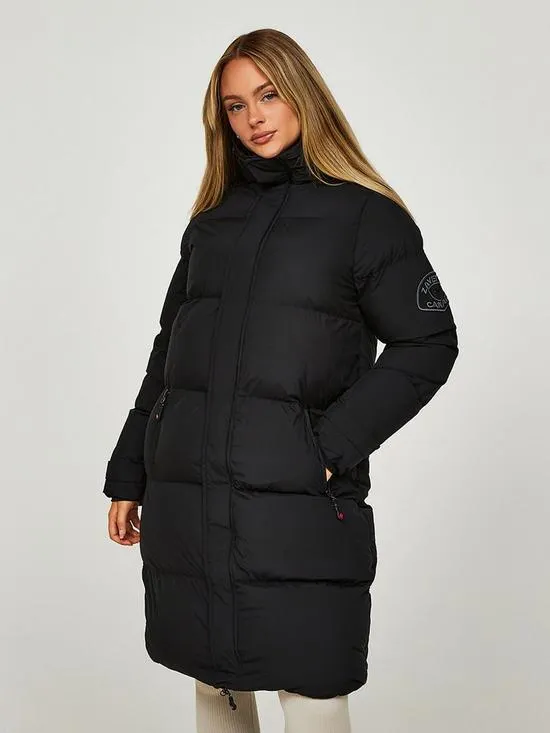 Zavetti Canada Alora Longline Padded Jacket - Black