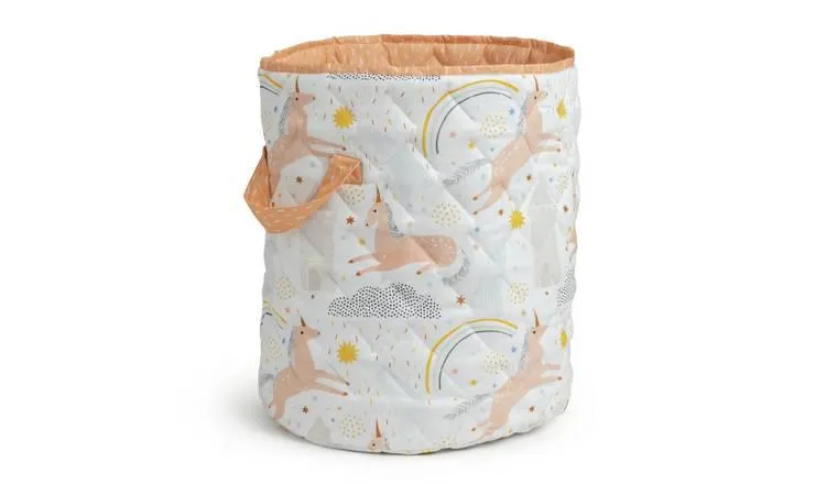 Habitat Unicorn Quilted Kids Laundry Basket