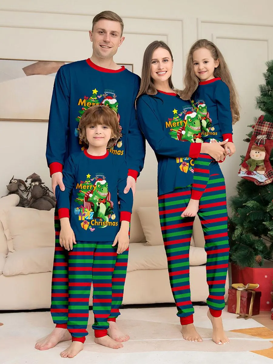 Matching Family Christmas Pajamas Adult's Kid's Cotton Christmas Pattern